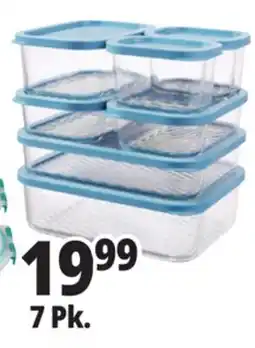 Ocean State Job Lot Home Living 7-Piece Glass Storage Set offer