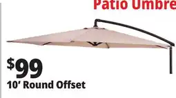 Ocean State Job Lot 10' Offset Patio Umbrella offer