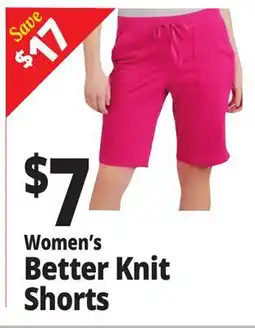 Ocean State Job Lot Women's Better Knit Shorts offer