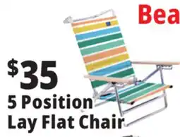 Ocean State Job Lot 5-Position Copa Lay Flat Aluminum Beach Chair offer