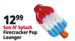Ocean State Job Lot Sun N' Splash Firecracker Pop Lounger offer