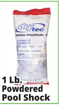 Ocean State Job Lot DryTec Powdered Pool Shock 1 lb offer