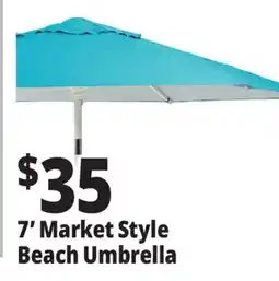 Ocean State Job Lot 7' Market Style Tilting Beach Umbrella offer