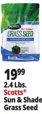Ocean State Job Lot Scotts Turf Builder Sun & Shade Grass Seed 2.4 lbs offer