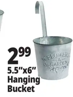 Ocean State Job Lot Galvanized Hanging Steel Bucket offer