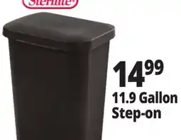 Ocean State Job Lot Sterilite Step-On Black Wastebasket 11.9 Gal offer