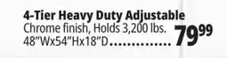 Ocean State Job Lot 4-Tier Heavy Duty Adjustable offer