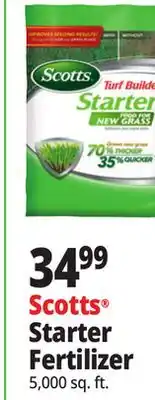 Ocean State Job Lot Scotts Turf Builder Starter Food for New Grass 5 000 sq ft offer
