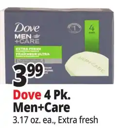 Ocean State Job Lot Dove Men+Care Extra Fresh Bar Soap 4 pk offer
