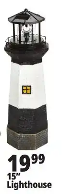Ocean State Job Lot Solar Lighthouse with Rotating LED Light 15 offer