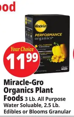 Ocean State Job Lot Miracle-Gro Organics Plant Foods offer