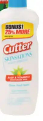 Ocean State Job Lot Cutter Skinsations Insect Repellent 7.5 fl oz offer
