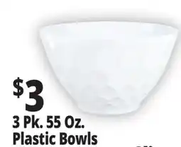 Ocean State Job Lot 3 Pk. 55 Oz. Plastic Bowls offer
