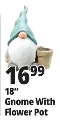 Ocean State Job Lot 18 Gnome With Flower Pot offer