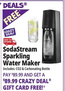 Ocean State Job Lot SodaStream Terra Soda Machine and Sparkling Water Maker Kit Black offer