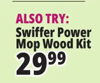 Ocean State Job Lot Swiffer Power Mop Wood Kit offer