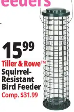 Ocean State Job Lot Tiller & Row Squirrel-Resistant Bird Feeder offer