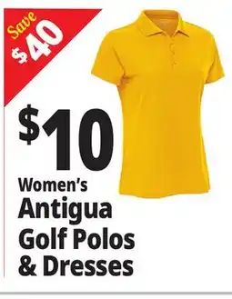 Ocean State Job Lot Women's Antigua Golf Polos & Dresses offer