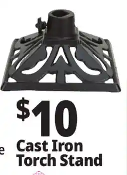 Ocean State Job Lot Patio Essentials Cast Iron Torch Stand offer