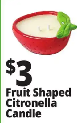 Ocean State Job Lot Fruit Shaped Citronella Candle offer