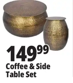 Ocean State Job Lot Coffee & Side Table Set offer
