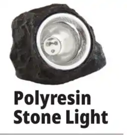 Ocean State Job Lot Outdoor Living Accents Resin Stone Solar Light offer