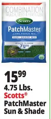Ocean State Job Lot Scotts Patchmaster Sun & Shade Lawn Repair Mix 4.75 lbs offer