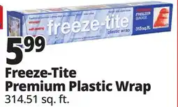 Ocean State Job Lot Freeze-Tite Premium Plastic Wrap offer