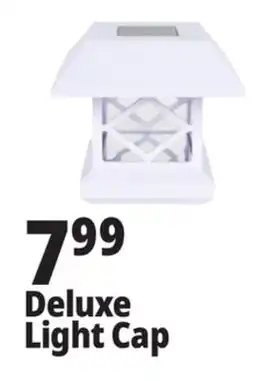 Ocean State Job Lot Deluxe Solar Post Cap Light White Finish offer