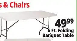 Ocean State Job Lot Enduro 6' Folding Banquet Table offer