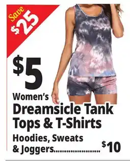 Ocean State Job Lot Women's Dreamsicle Tank Tops & T-Shirts offer