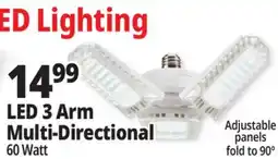 Ocean State Job Lot Bright Living 8-Panel LED Garage Light offer