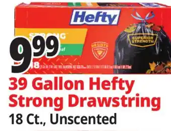Ocean State Job Lot 39 Gallon Hefty Strong Drawstring offer