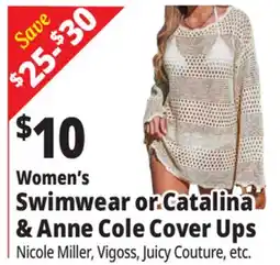 Ocean State Job Lot Women's Swimwear or.Catalina & Anne Cole Cover Ups offer