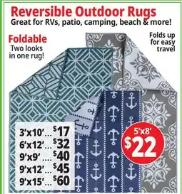 Ocean State Job Lot Reversible Outdoor Rugs offer