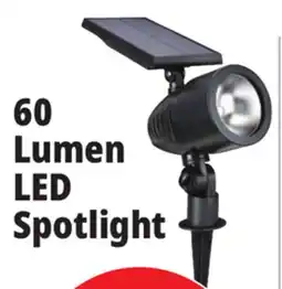 Ocean State Job Lot Outdoor Living Accents Solar LED Spotlight offer