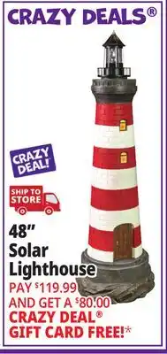 Ocean State Job Lot 48 Solar Lighthouse offer