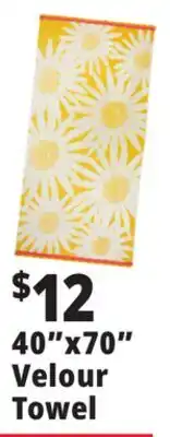 Ocean State Job Lot 40x70 Velour Towel offer