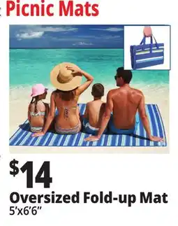 Ocean State Job Lot 2-Person Outdoor Fold-Up Mat 5'x6.5' offer