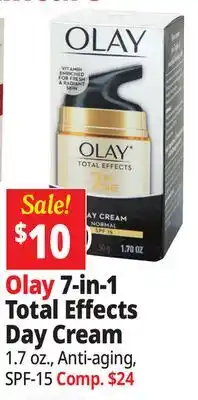 Ocean State Job Lot Olay 7-in-1 7-in-1 Total Effects Day Cream offer