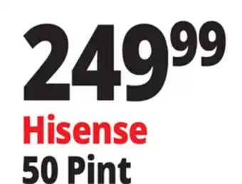 Ocean State Job Lot Hisense Energy Star 50 Pint 2-Speed Dehumidifier White offer