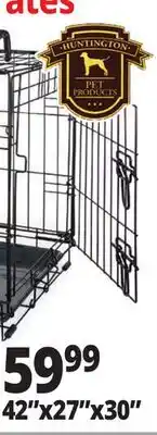 Ocean State Job Lot Large Pet Crate 42 x 27' x 30 offer