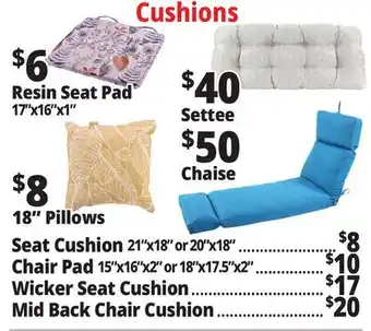 Ocean State Job Lot Chair Cushions offer