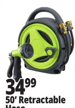 Ocean State Job Lot Deluxe Retractable Hose Reel with Mount 50' offer