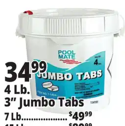 Ocean State Job Lot Pool Mate 3 Jumbo Chlorine Tabs 4 lbs offer
