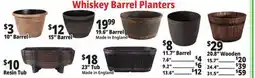 Ocean State Job Lot Whiskey Barrel Resin Planter 9 offer