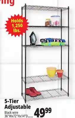 Ocean State Job Lot 5-Tier Household Wire Shelving offer