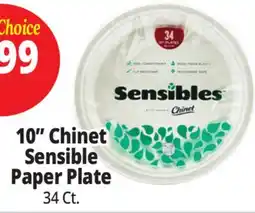 Ocean State Job Lot Chinet Sensible 10 Plates 34 ct offer