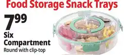 Ocean State Job Lot Six Compartment Food Storage Snack Trays offer