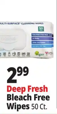 Ocean State Job Lot Deep Fresh Bleach Free Wipes offer